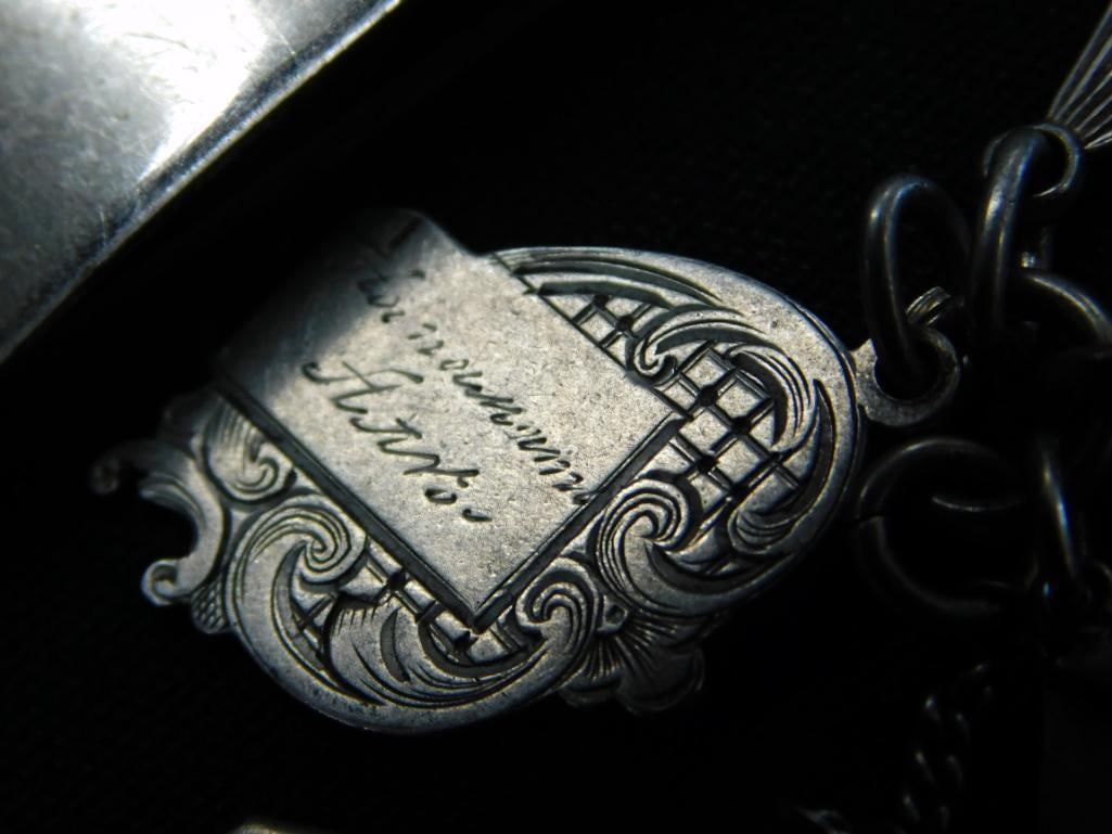 Sterling Silver - Barret and Old Charms - 21.07 Grams - 3