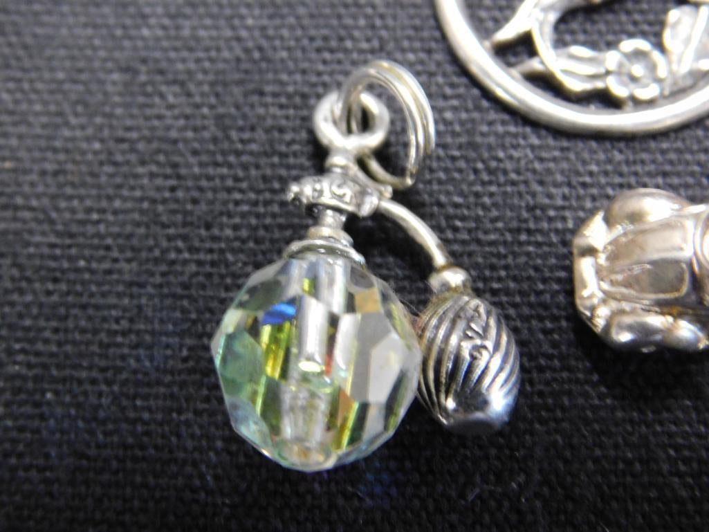 Sterling Silver - 11 Charms - 28.20 Grams TW - 2