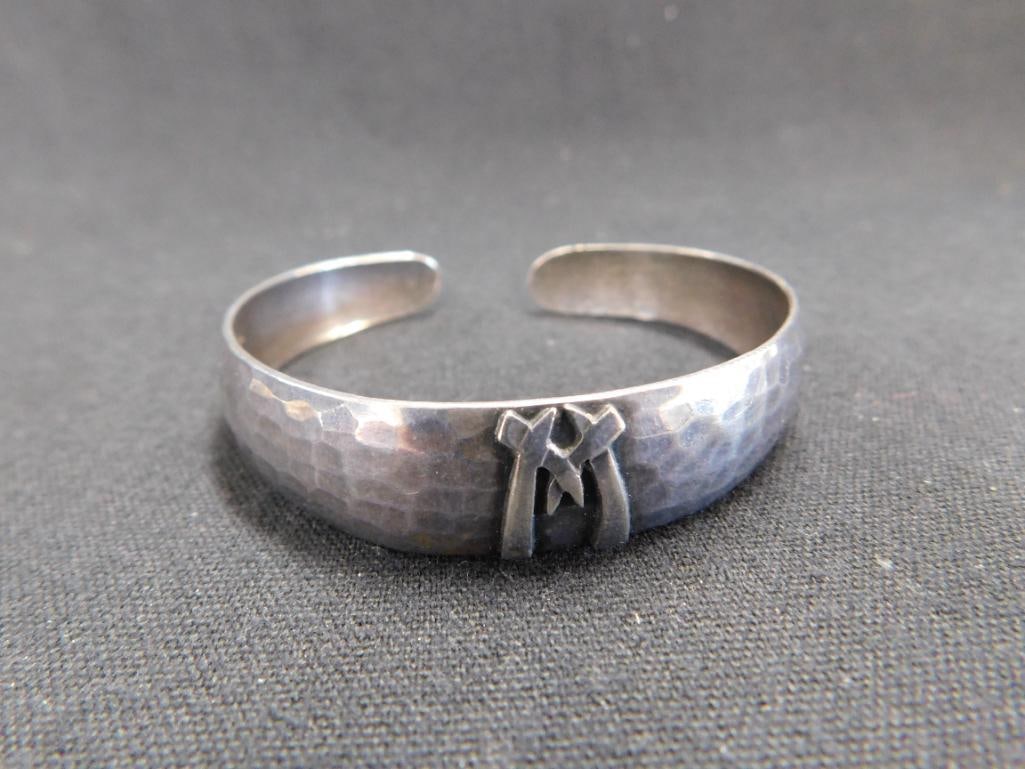 Sterling Silver - Cuff Bracelet - 13.74 Grams - 2