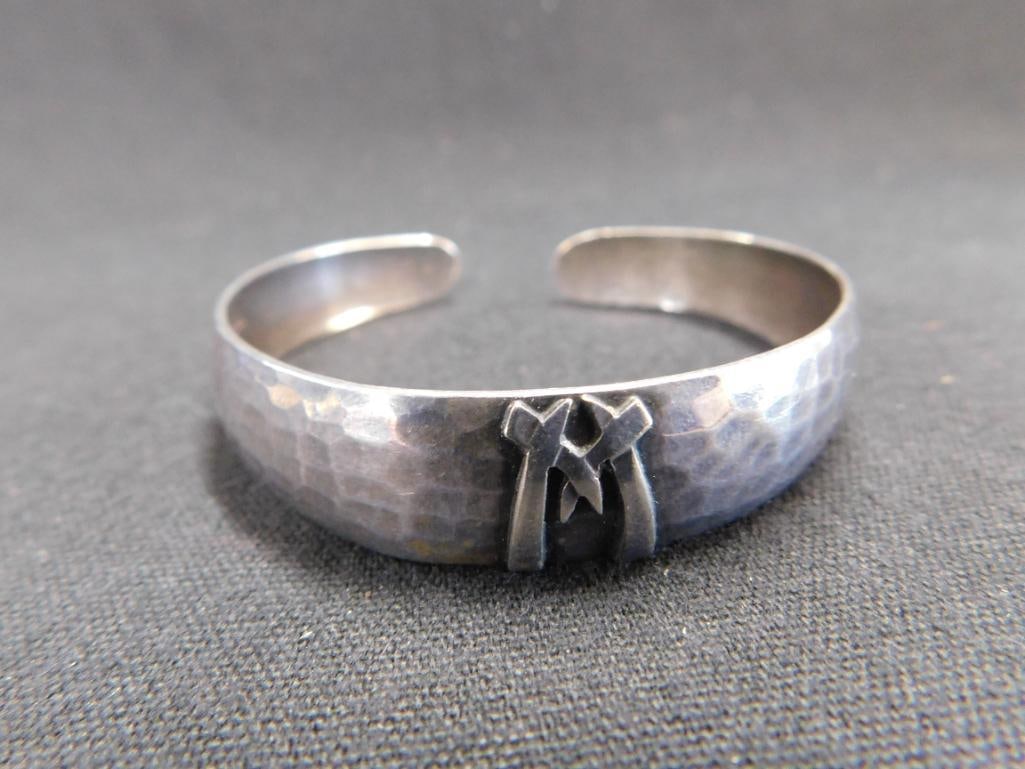 Sterling Silver - Cuff Bracelet - 13.74 Grams - 6