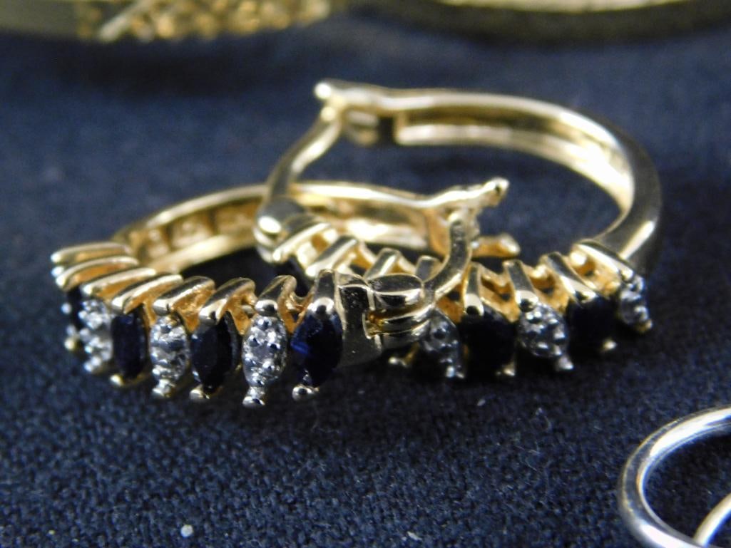 Sterling Silver - 7 Pairs of Hoop Earrings - 28.77 Grams TW - 4