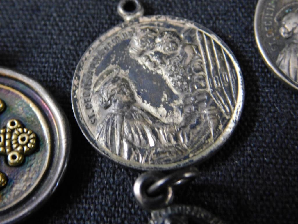 Sterling Silver - Religious Charms - 6 Pieces - 27.03 Grams TW - 4