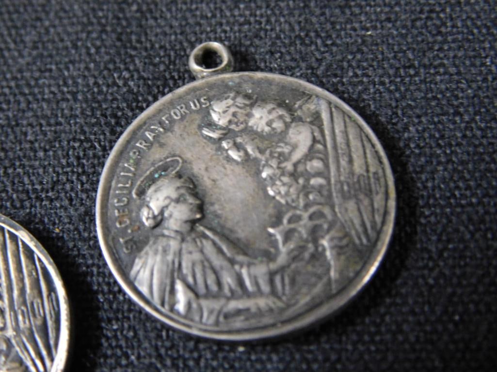 Sterling Silver - Religious Charms - 6 Pieces - 27.03 Grams TW - 5
