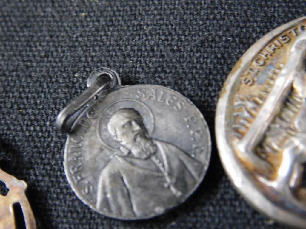 Sterling Silver - Religious Charms - 10 Pieces - 28.14 Grams TW - 4