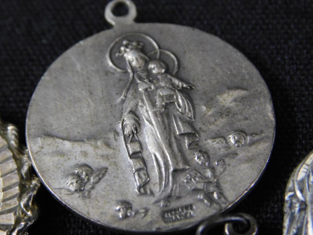 Sterling Silver - Religious Charms - 6 Pieces - 28.66 Grams TW - 4