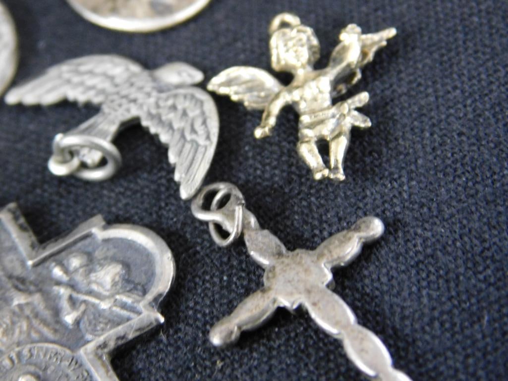 Sterling Silver - Religious Charms - 11 Pieces - 29.24 Grams TW - 5