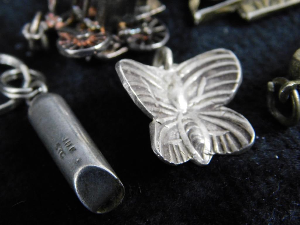 Sterling Silver - 12 Charms - 34.03 Grams TW - 11