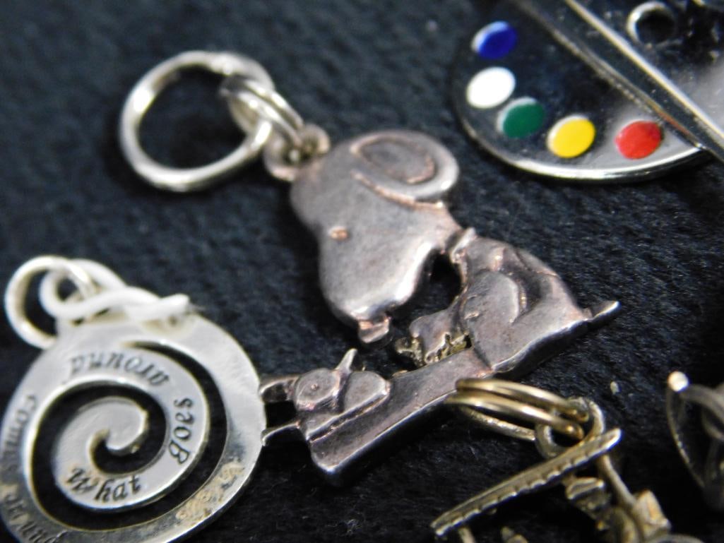 Sterling Silver - 12 Charms - 34.03 Grams TW - 4
