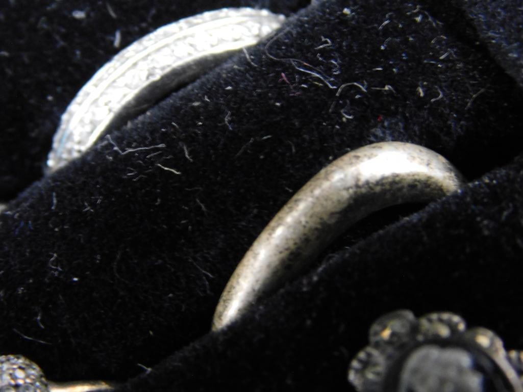Sterling Silver - 10 Rings - 7 Size 6 - 3 Size 7 - 28.12 Grams TW - 7