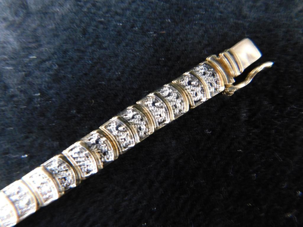 Sterling Silver - 2 Bracelets - 28.2 Grams TW - 5