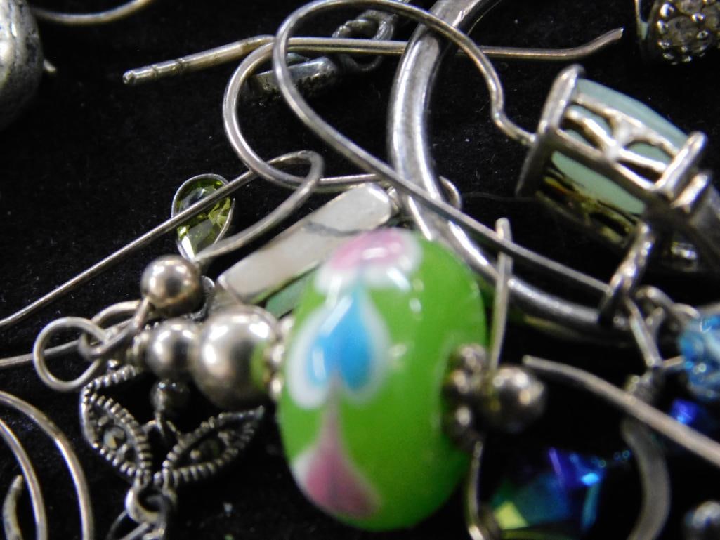 Sterling Silver - Single Earrings - 40.84 Grams TW - 5