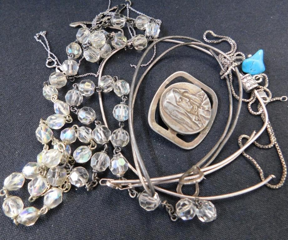 Sterling Silver - Scrap - 73.63 Grams TW: See Photos For Description and Condition