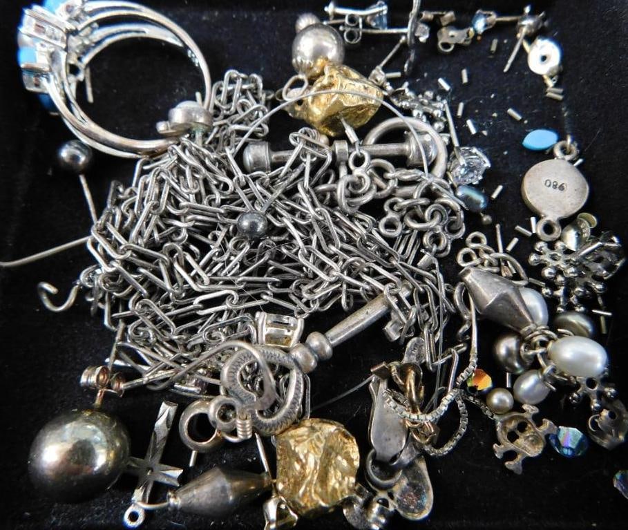 Sterling Silver - Scrap - 44.34 Grams TW: See Photos For Description and Condition