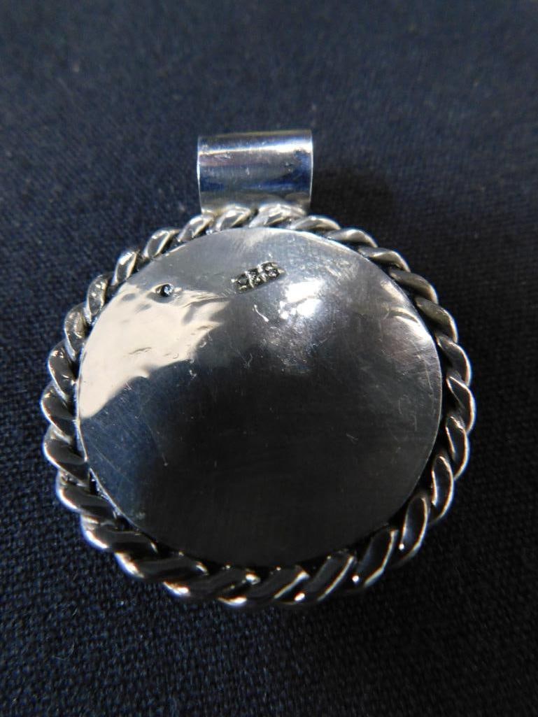 Sterling Silver - 2 Pendants - 37.95 Grams TW - 3