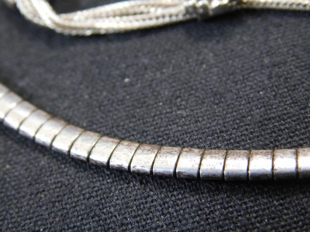 Sterling Silver - 16" Necklace - 7.5" Bracelet - Charm - 33.3 Grams TW - 7