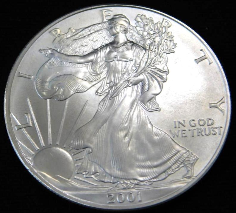 2001 Walking Liberty Silver Dollar (1 of 4)