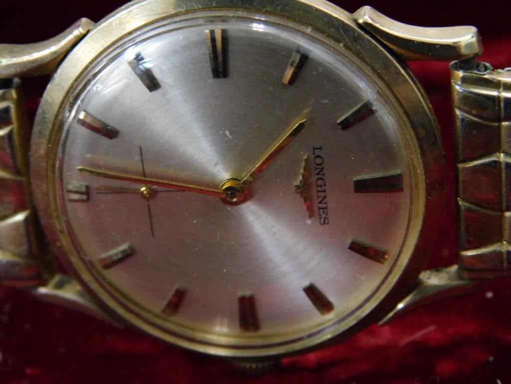 Longines and Elgin DeLuxe Gold Filled Mens Wristwatches - Original Cases - Untested - 3