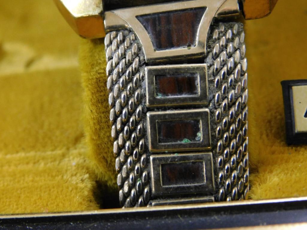 Vintage Bulova Accutron Gold Plated Mens Wristwatch - Original Case - Untested - 3