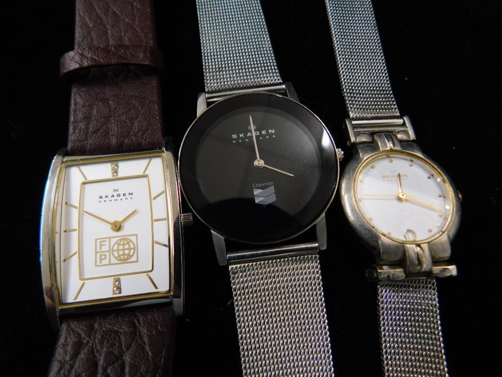Group of 3 Skagen Denmark Wristwatches - Untested - 10