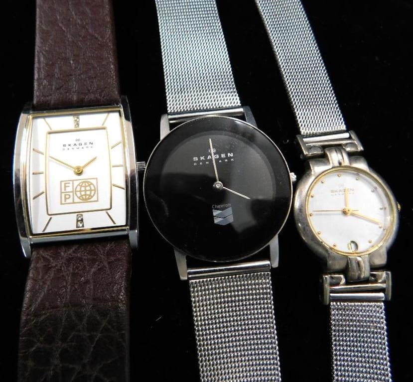 Group of 3 Skagen Denmark Wristwatches - Untested (1 of 10)