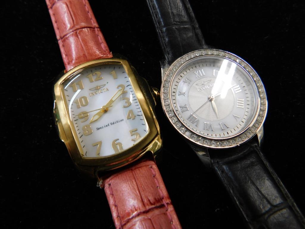 Pair of Invicta Wristwatches - Untested - 9