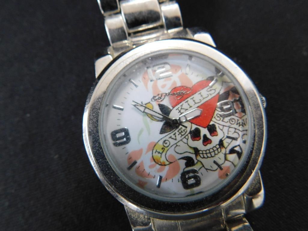 Ed Hardy Mens Wristwatch - Untested - 2