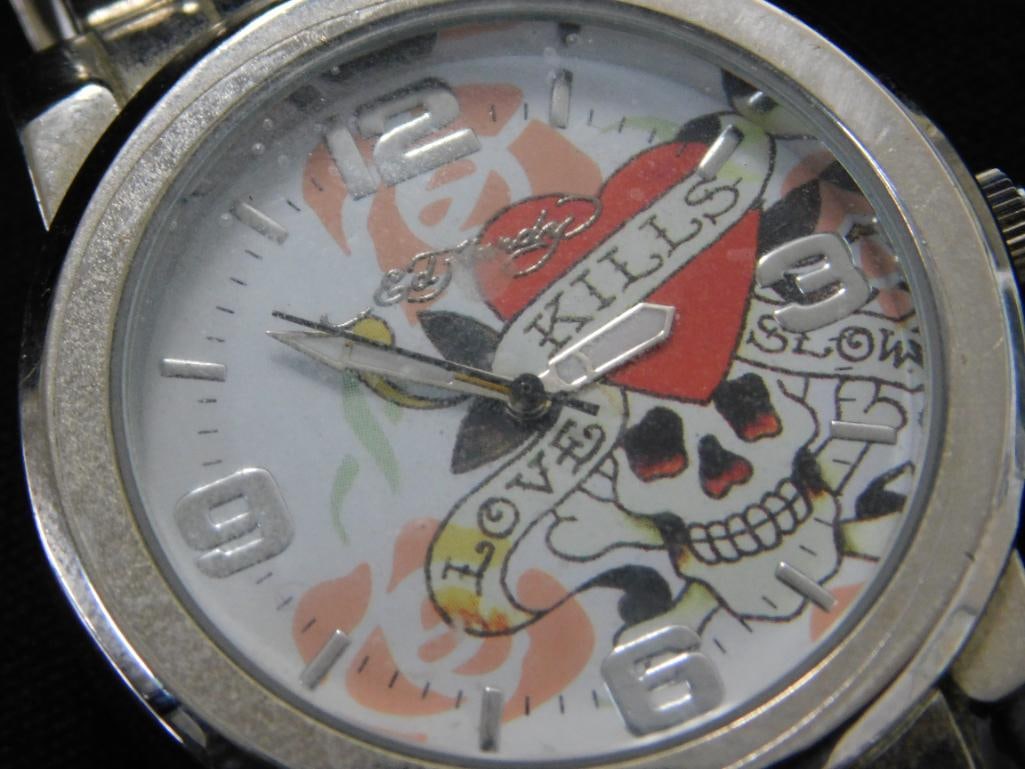 Ed Hardy Mens Wristwatch - Untested - 6