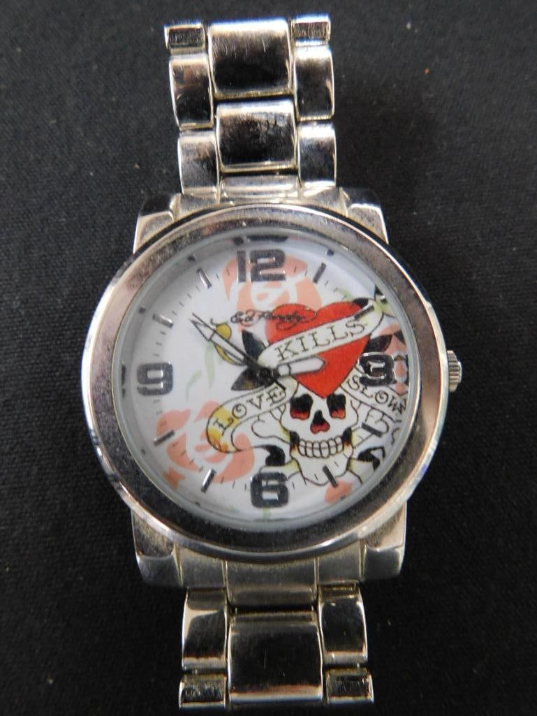 Ed Hardy Mens Wristwatch - Untested - 7