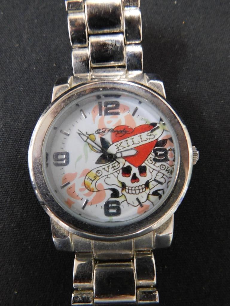 Ed Hardy Mens Wristwatch - Untested - 8