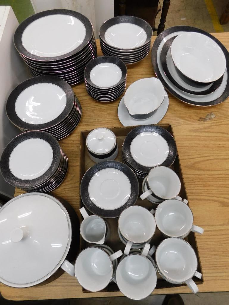 82 Piece Noritake China Set - Mirano Pattern - Not Complete Set - 16