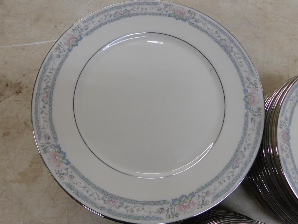 34 Piece Lenox China Set - Charleston Pattern - 10-10.75" Plates - 12-8.25" Plates - 2