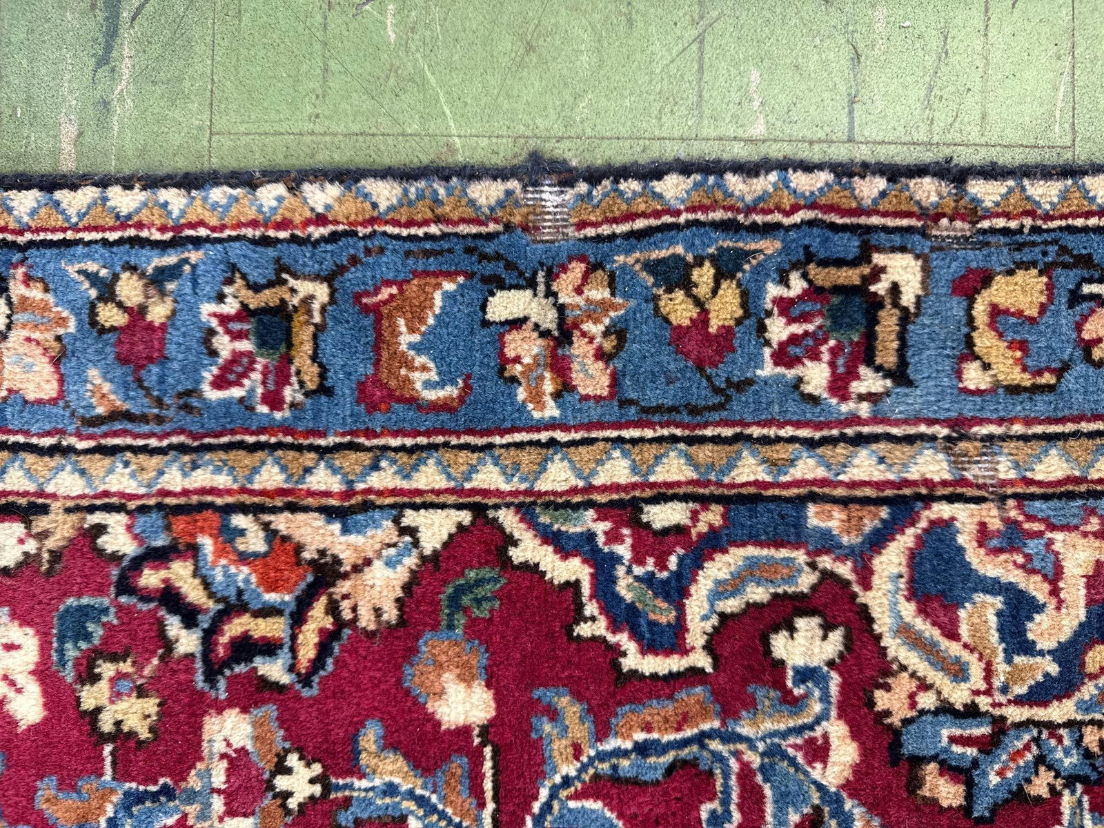 Room size Persian wool rug 9'6" x 12'7" - 7