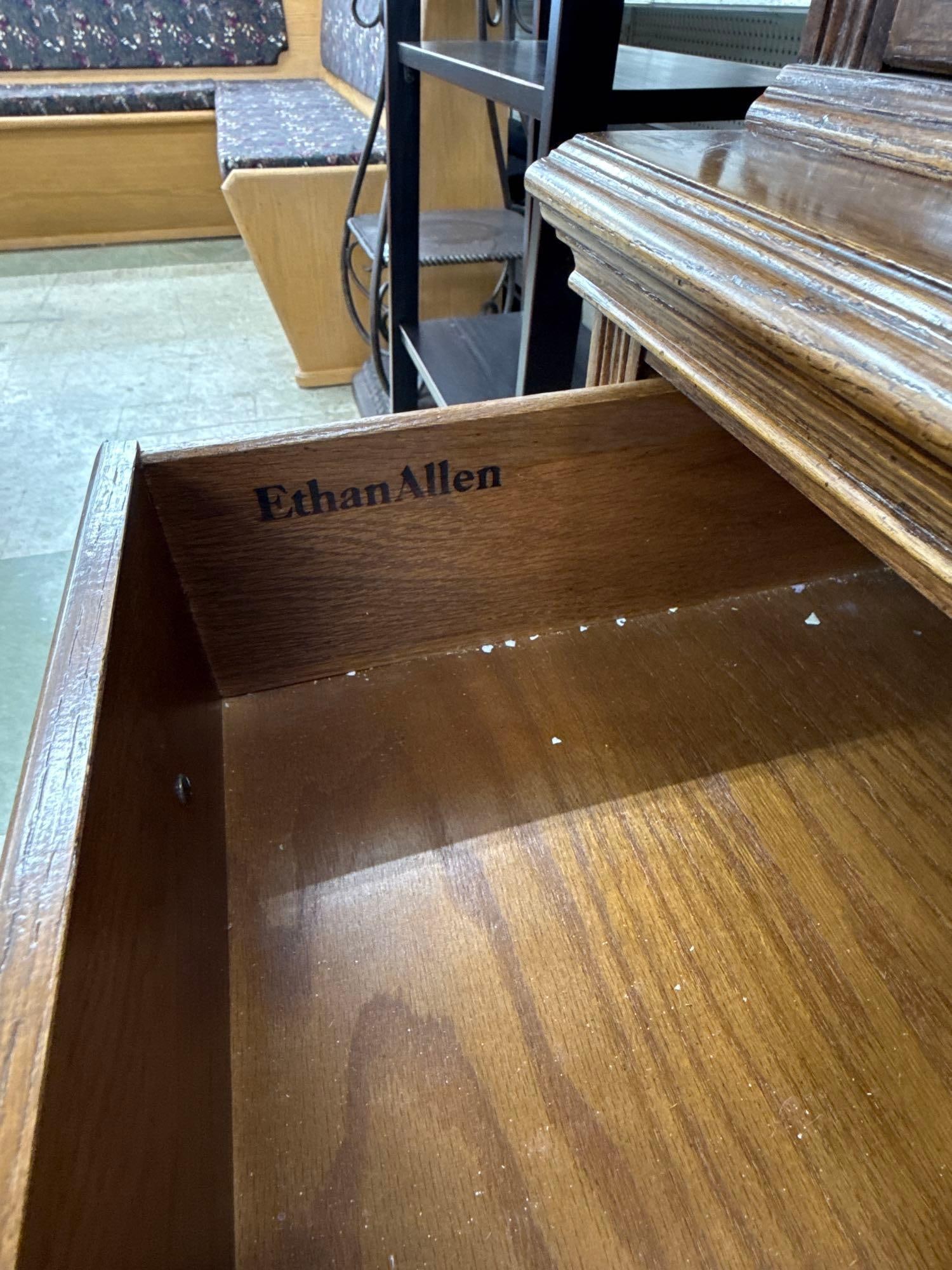 Ethan Allen wooden shelf unit - 2