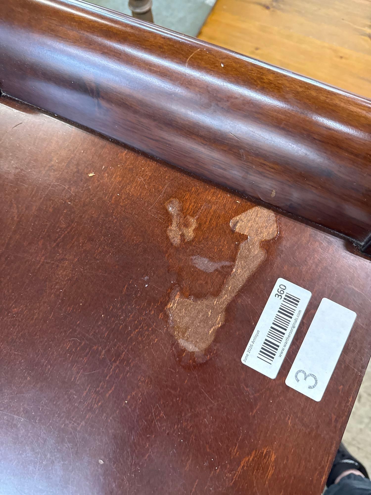 two drawer wooden table - 3