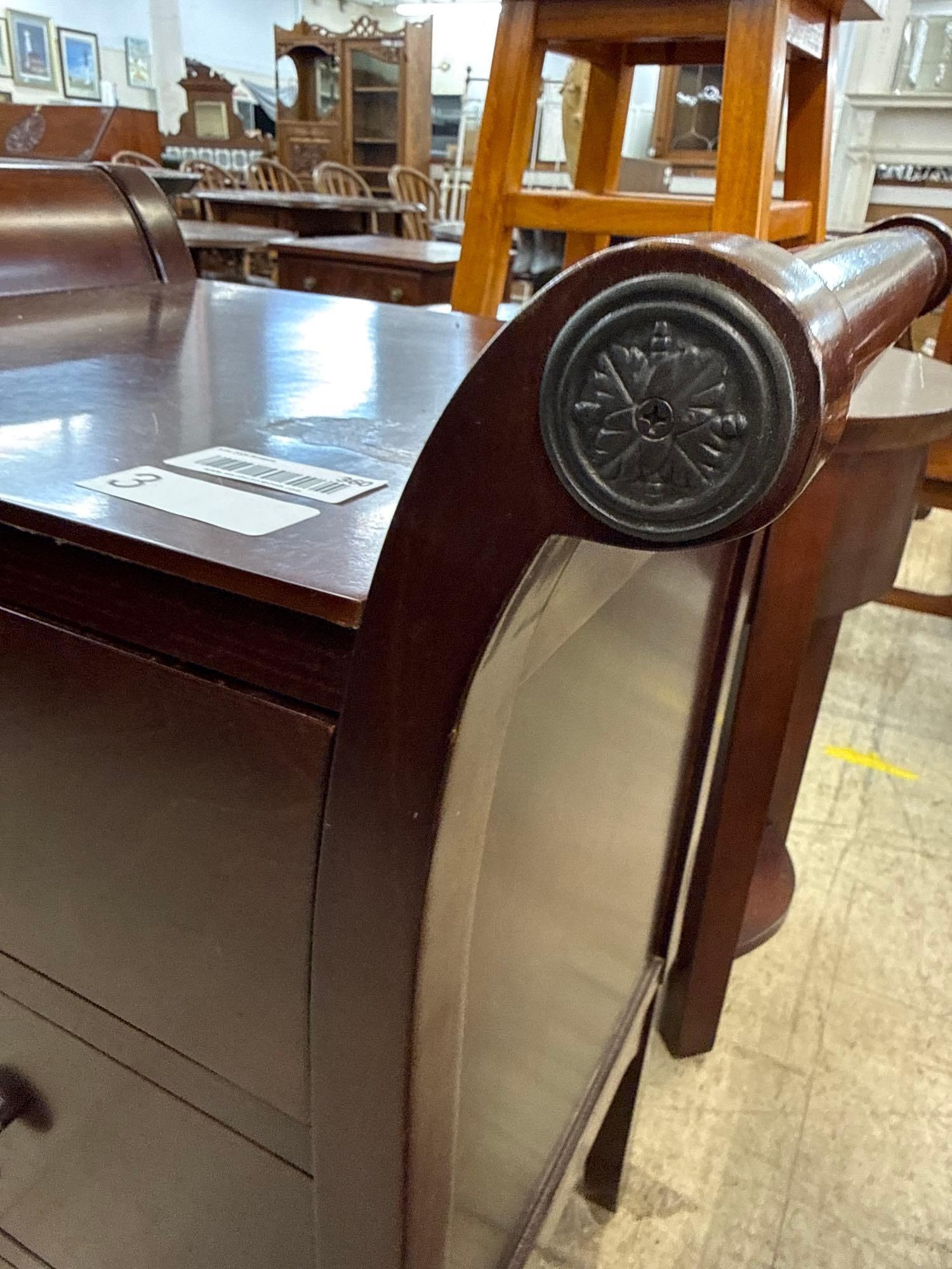 two drawer wooden table - 4