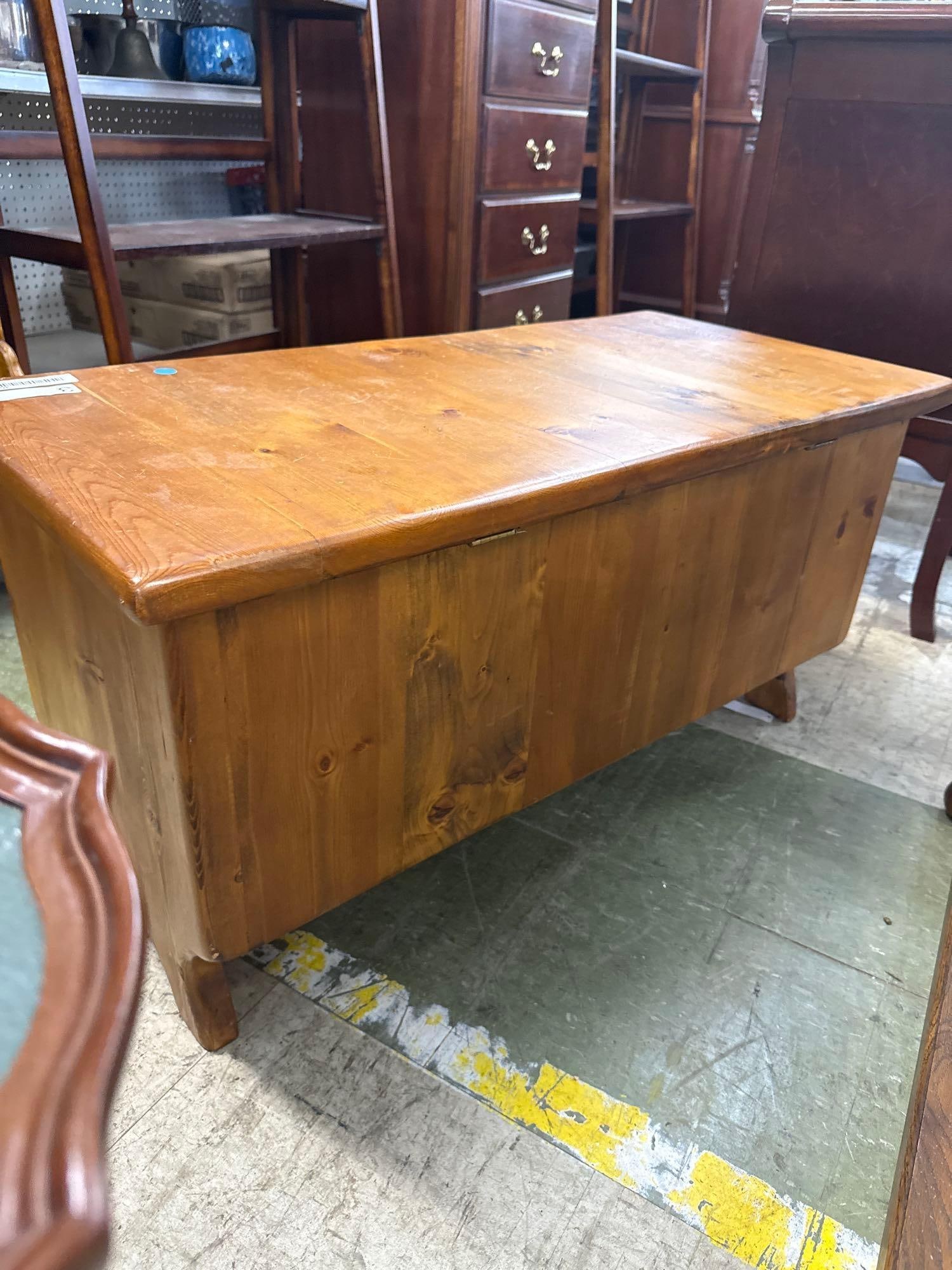 solid wooden chest - 5