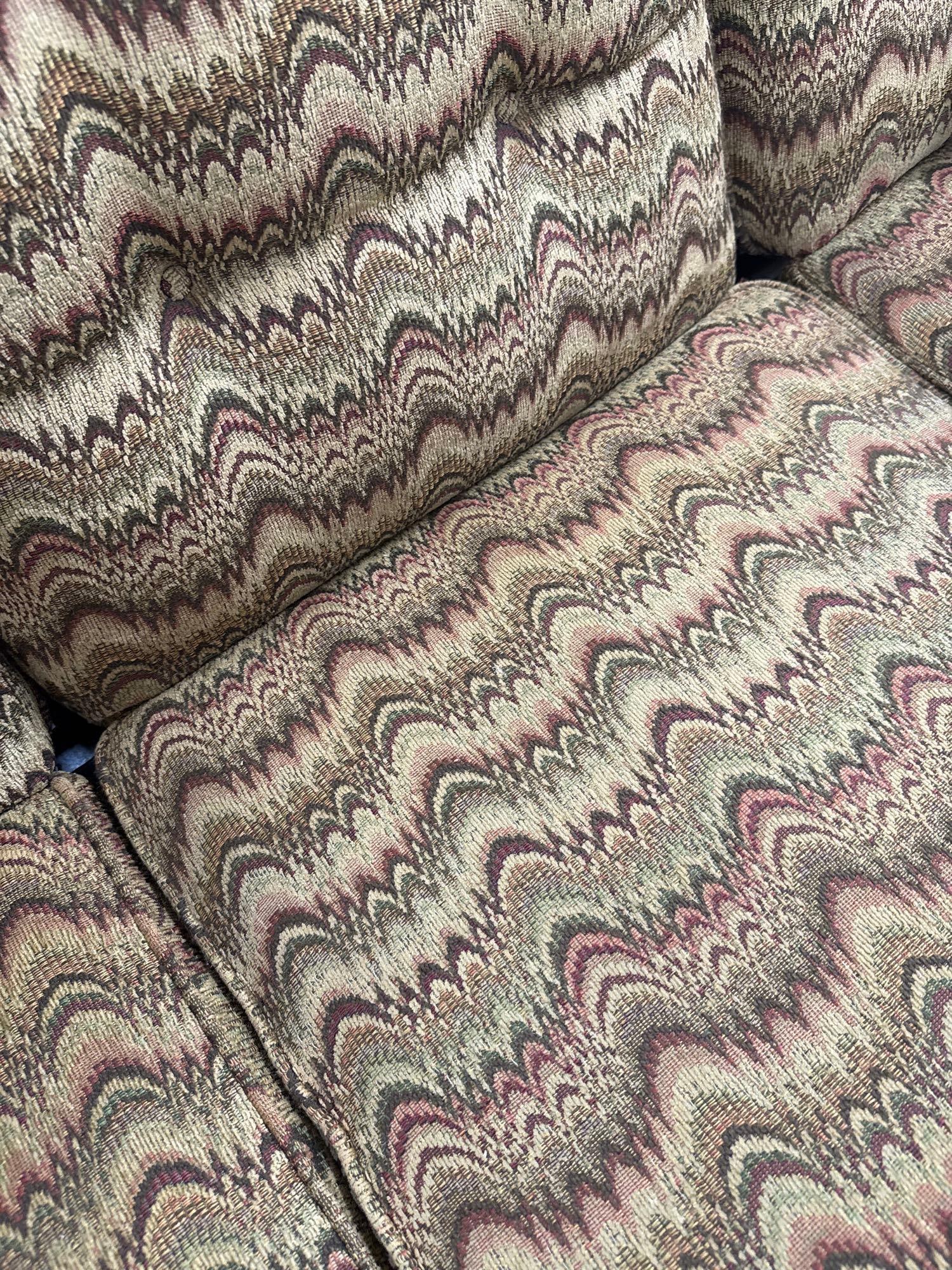 1970s carved wooden sofa - 3