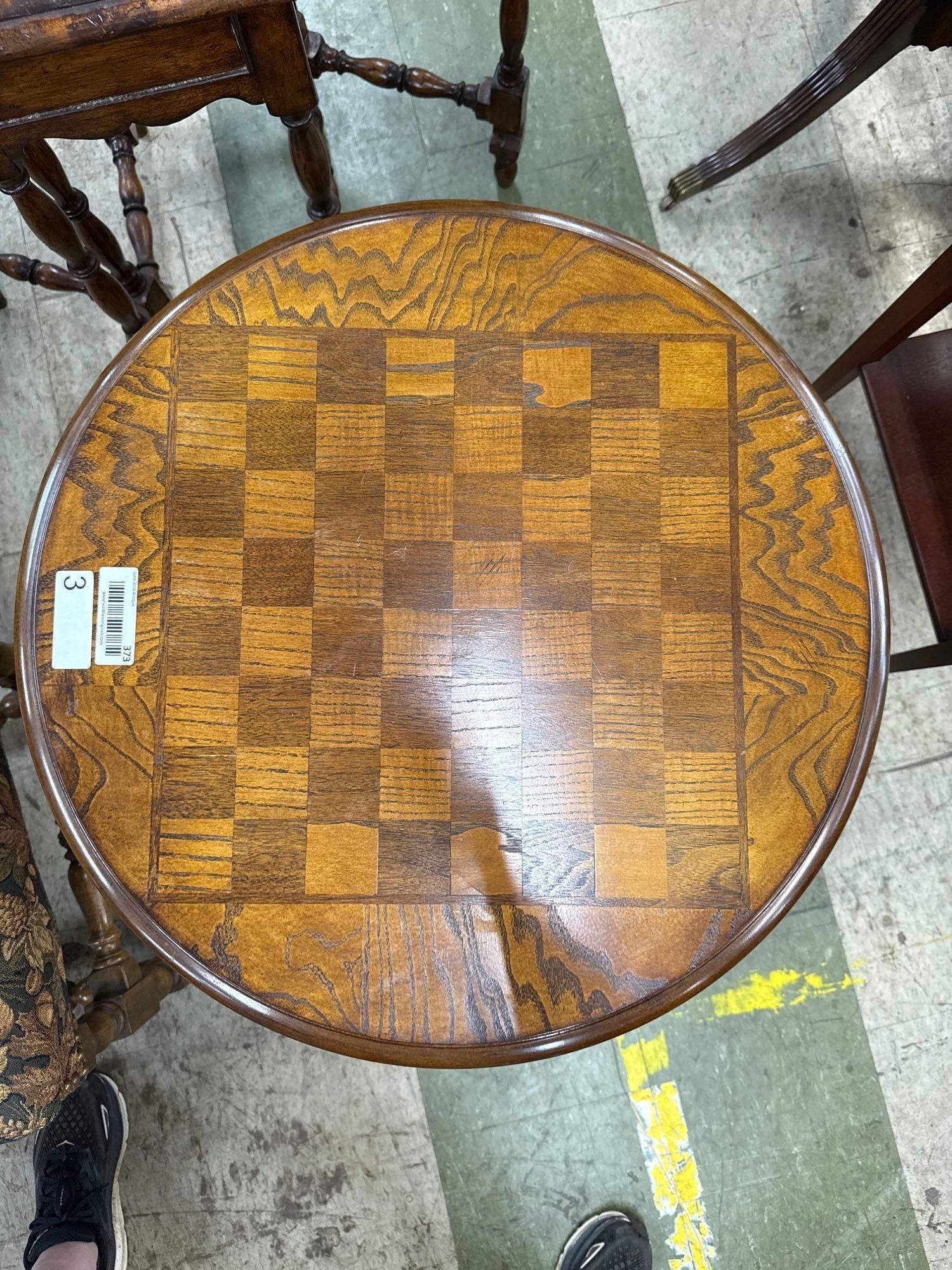 inlaid chess table - 2