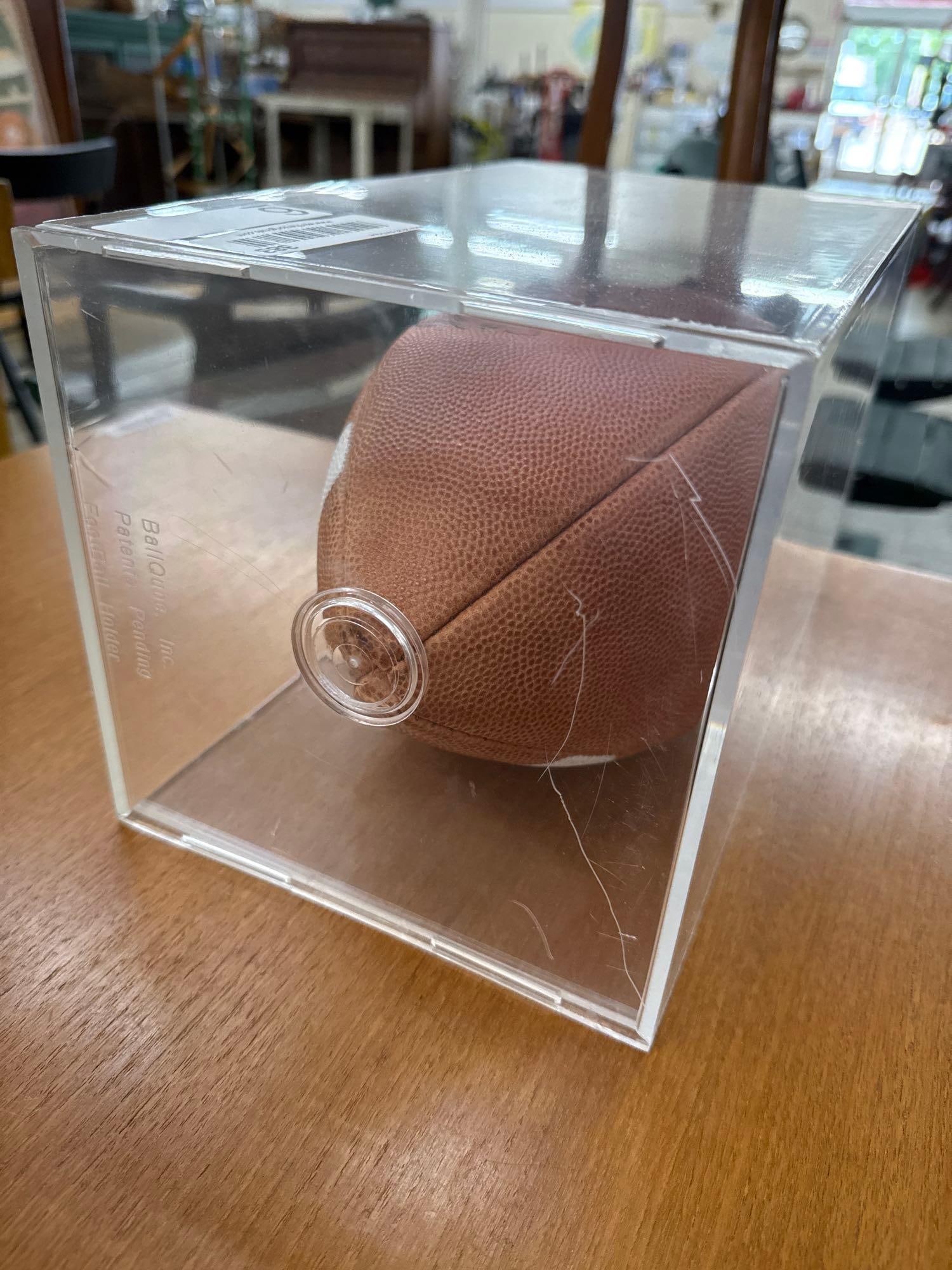 vintage signed Jake Gibbs football - 3