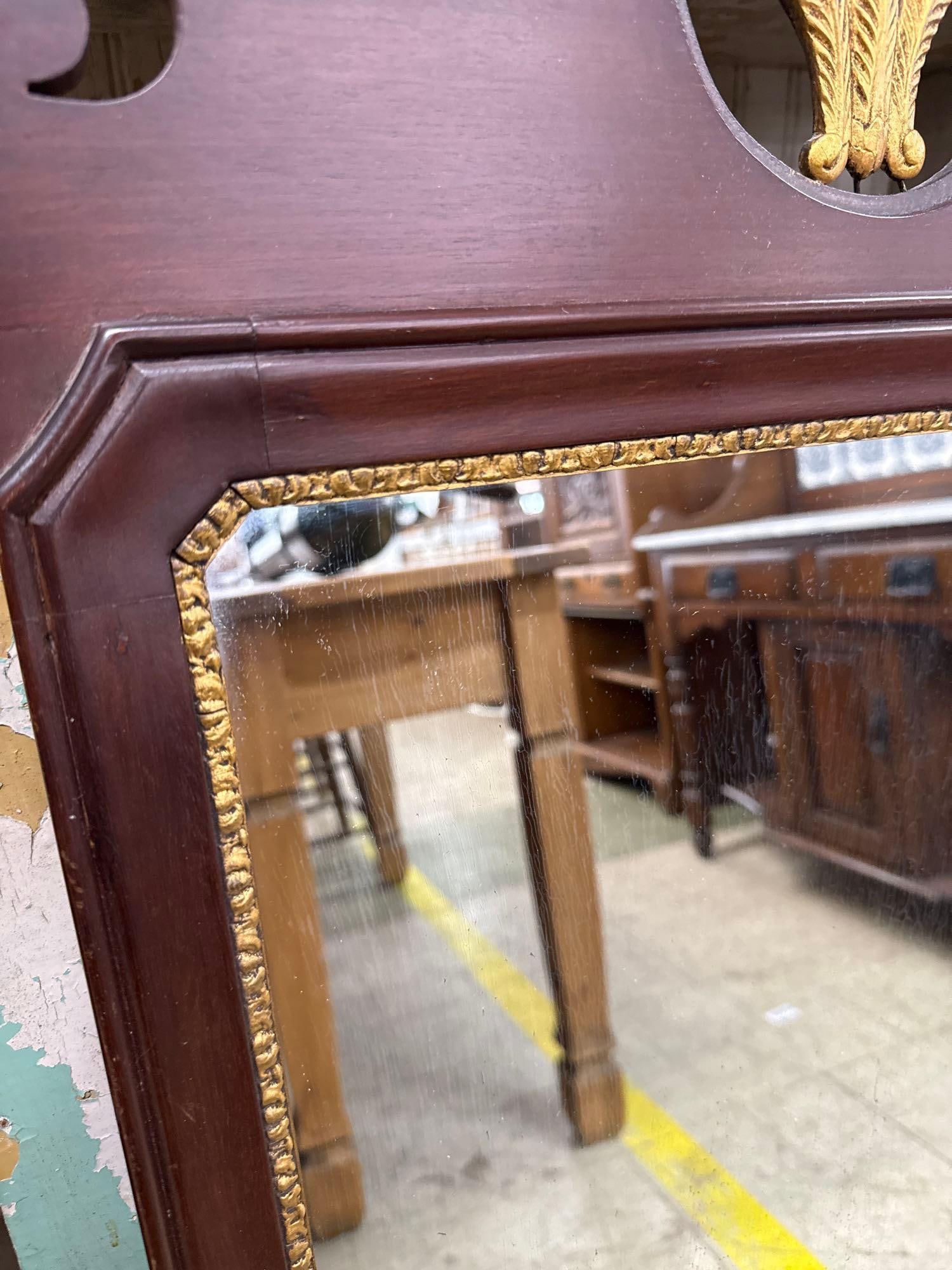 mahogany wall mirror - 3