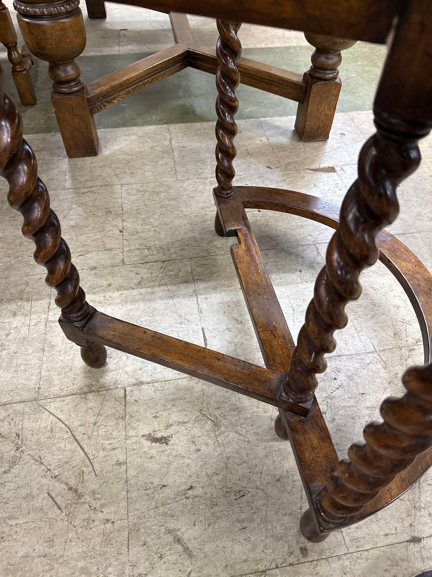 gate leg round occasional Lloyd Buxton table - 4