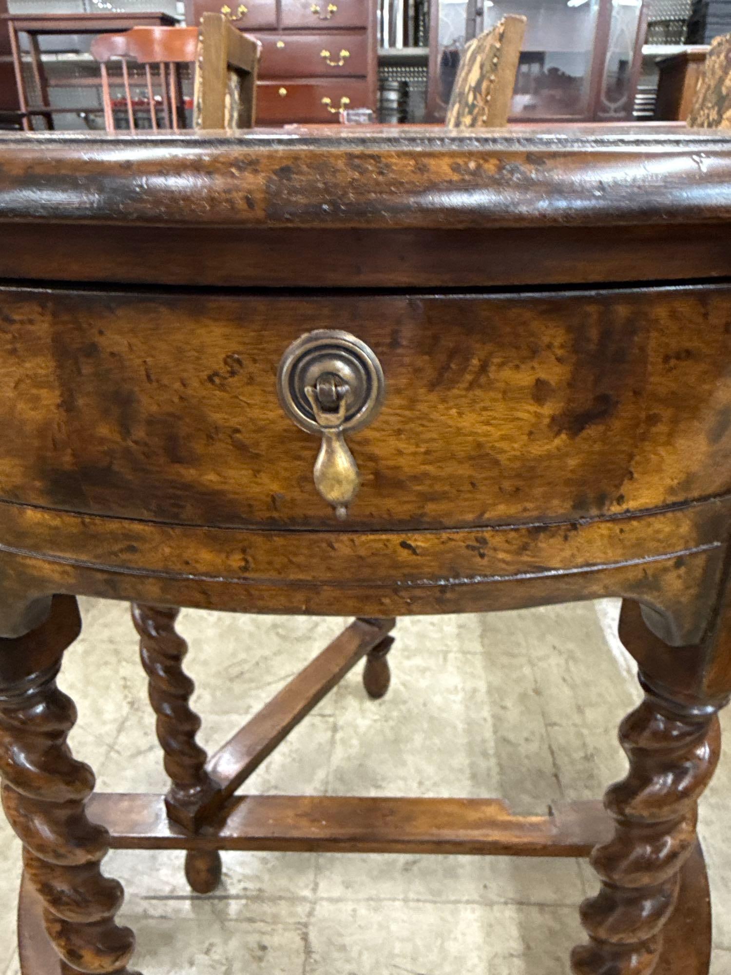 gate leg round occasional Lloyd Buxton table - 6