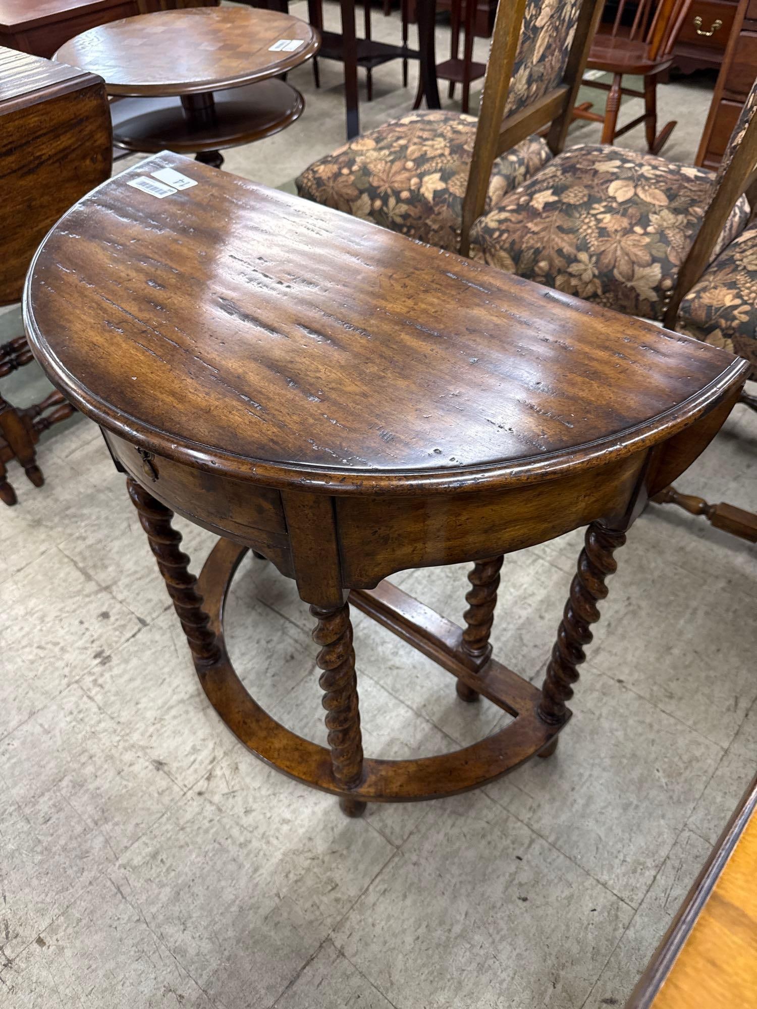 gate leg round occasional Lloyd Buxton table - 7