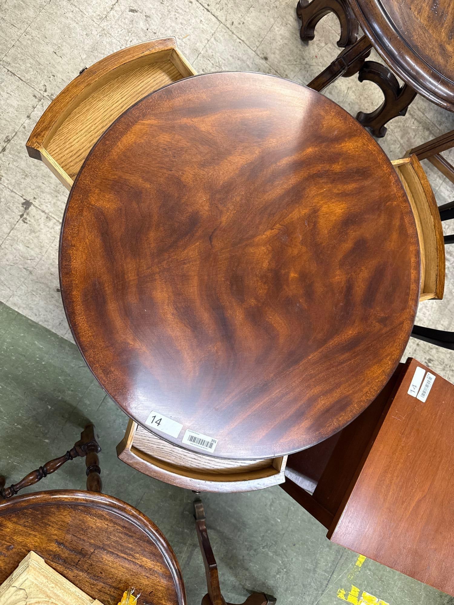 round three drawer table - 2