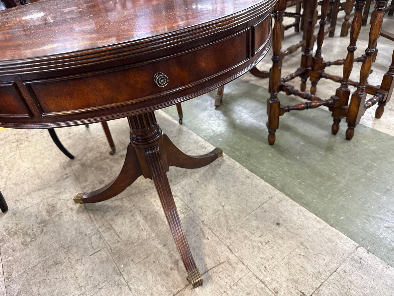 round three drawer table - 3