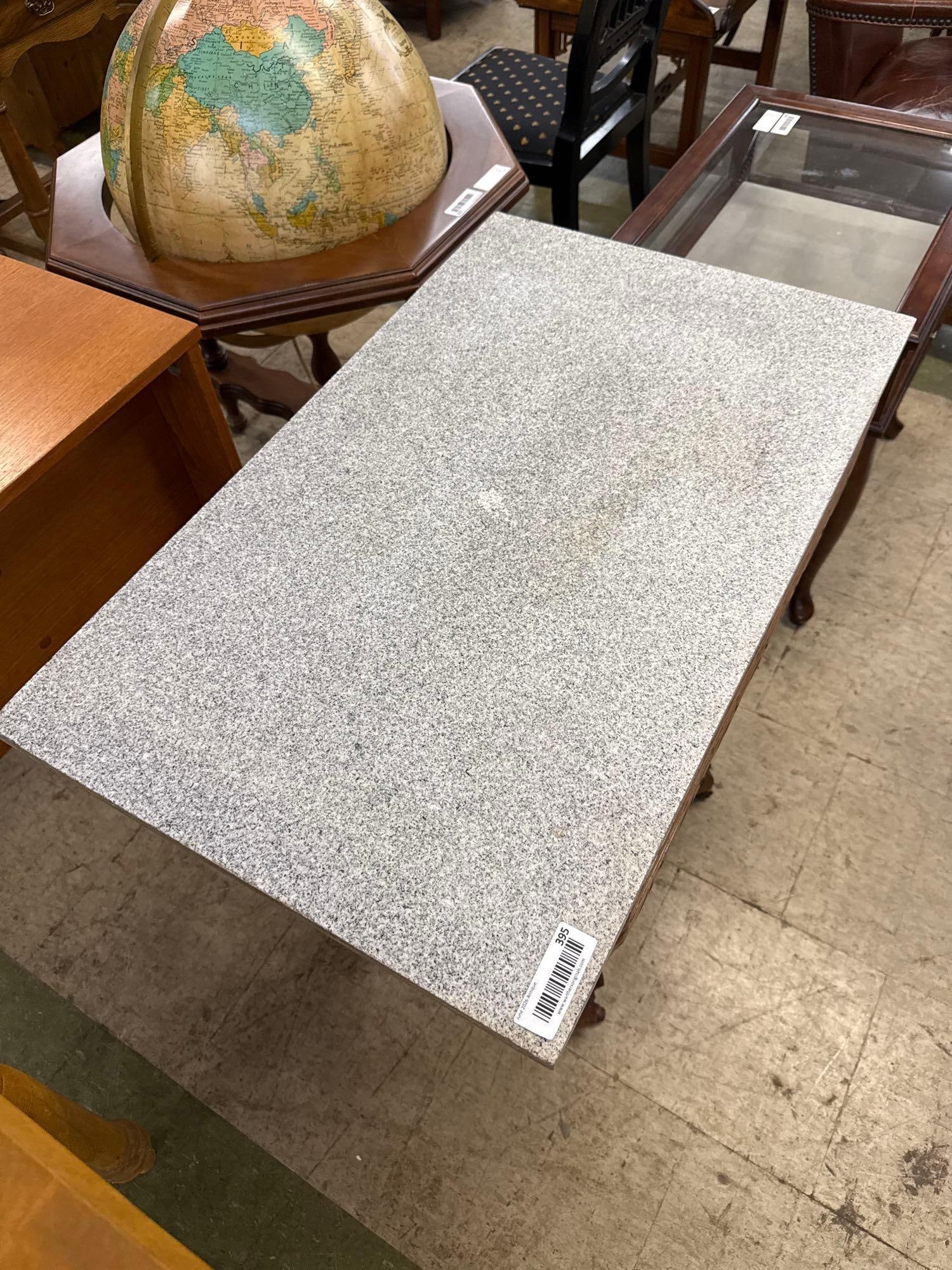 eastlake marble top table - 3