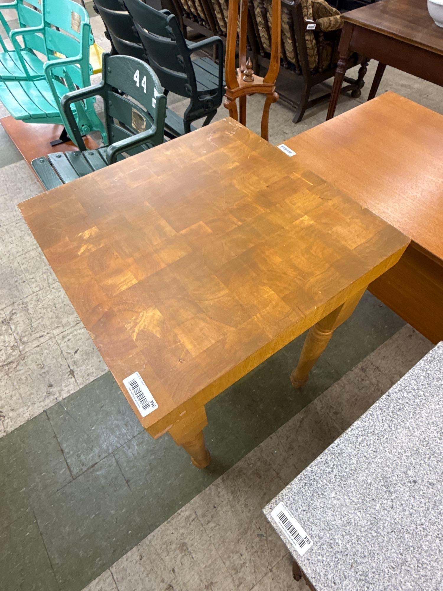 Butcher block table - 2