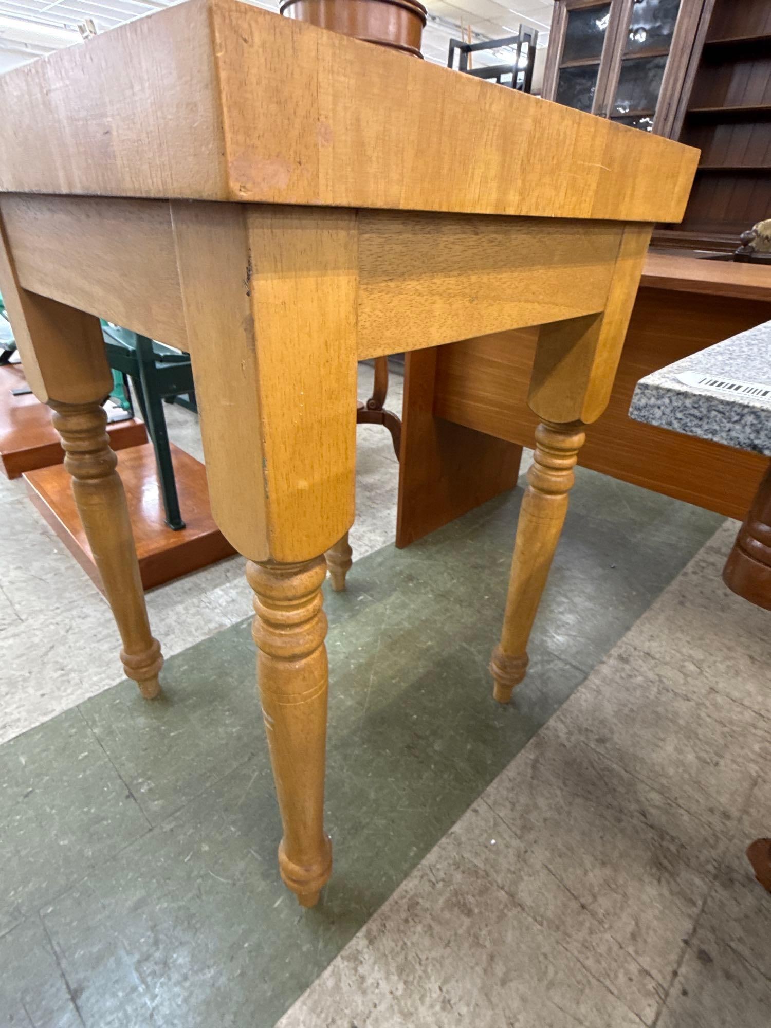 Butcher block table - 3