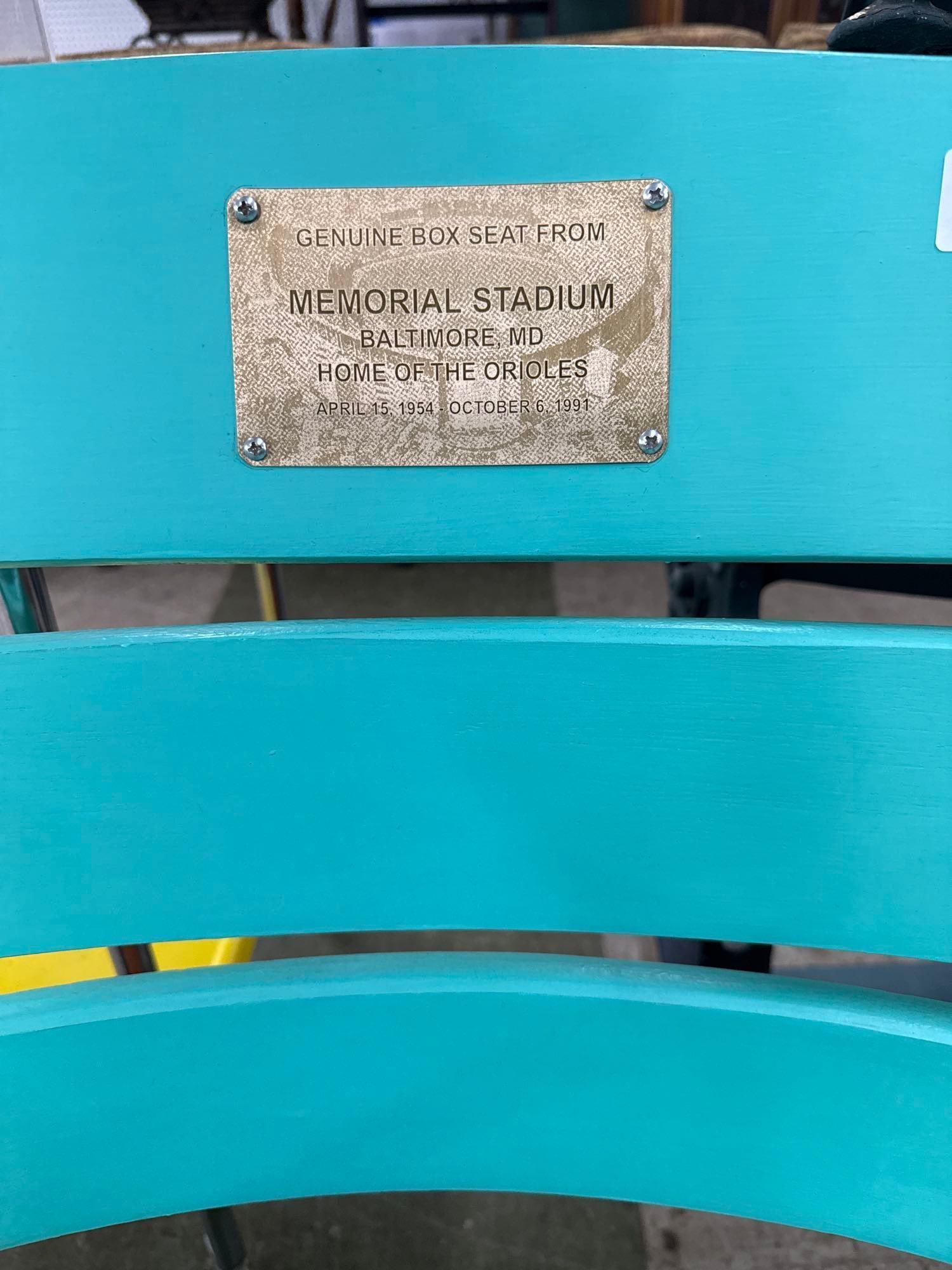 memorial Stadium double box seats - 2