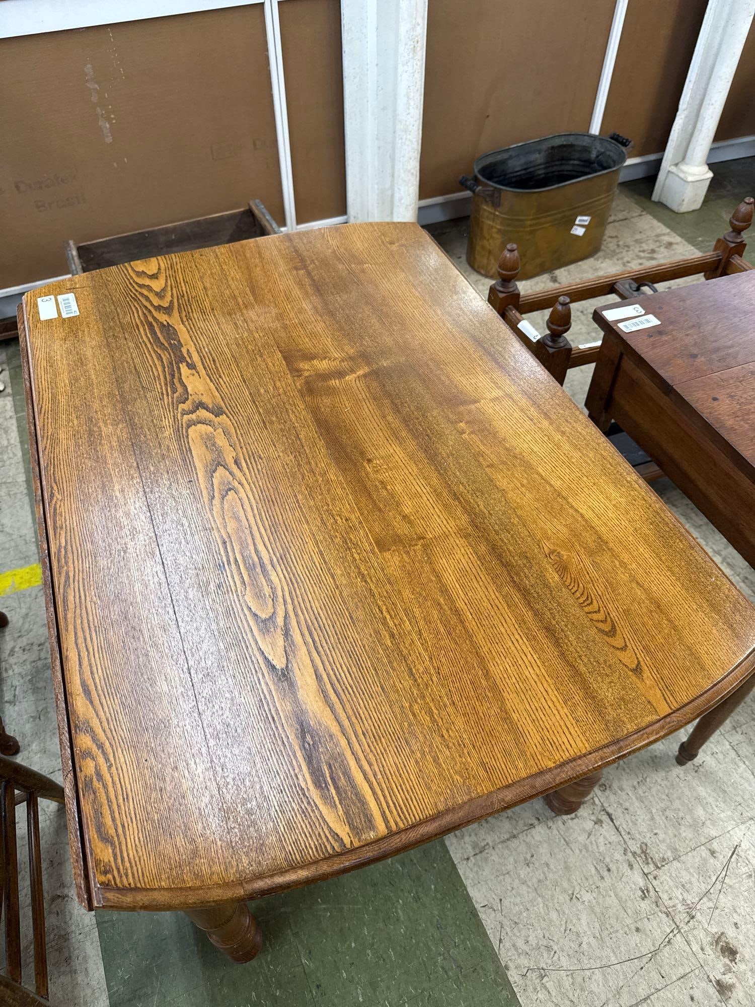 chestnut drop leaf table - 2